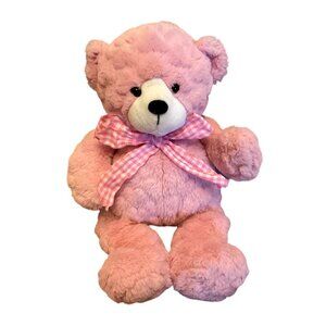 Ganz Pink Bear Stuffed Animal Plush "Get Your Hands on a Ganz" Sweet Cotton 12"